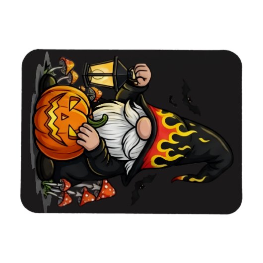 Halloween Gnome Magnet Magneet (Horizontaal)