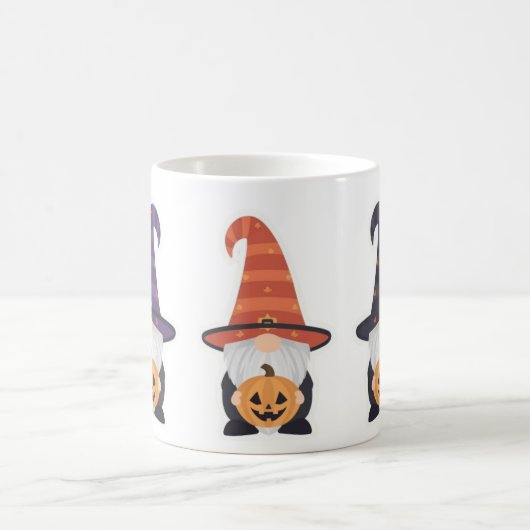 Halloween Gnome Mug | Cute Pumpkin Coffee Cup Koffiemok (Center)