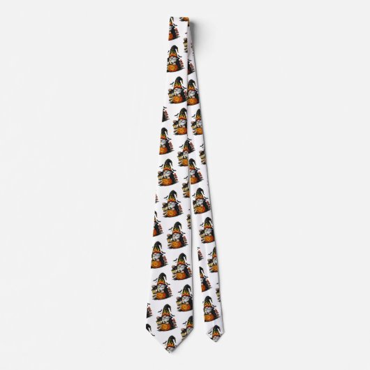 Halloween Gnome Neck Tie Stropdas (Voorkant)