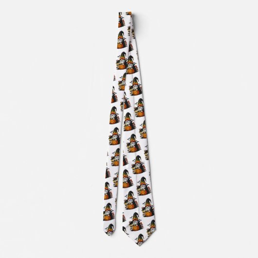 Halloween Gnome Neck Tie Stropdas (Achterkant)