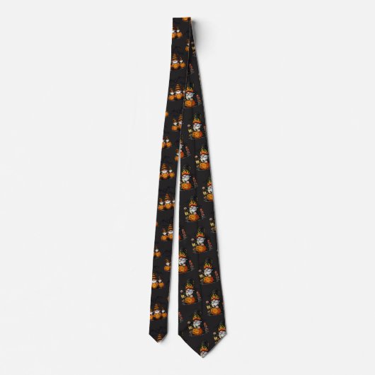 Halloween Gnome Neck Tie Stropdas (Achterkant)