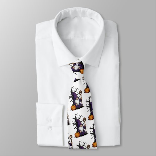 Halloween Gnome Neck Tie Stropdas (Gebonden)