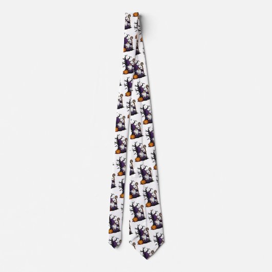 Halloween Gnome Neck Tie Stropdas (Achterkant)