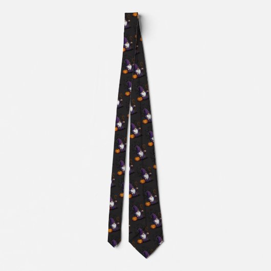 Halloween Gnome Neck Tie Stropdas (Achterkant)
