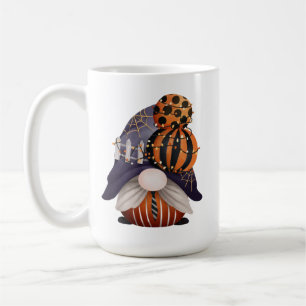 Halloween Gnome Paars & Oranje Koffiemok