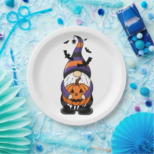 Halloween Gnome Papieren Bordje (Feest)