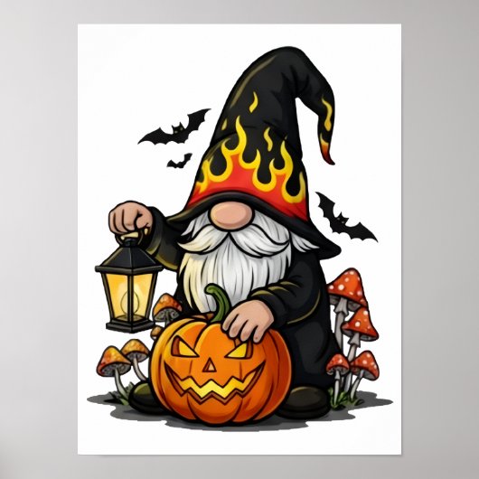 Halloween Gnome Poster (Voorkant)