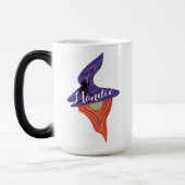 Halloween Gnome Spin Naam Doodles Magische Mok (Links)