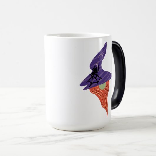 Halloween Gnome Spin Naam Doodles Magische Mok (Voorkant rechts)