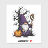 Halloween Gnome Sticker (Vel)