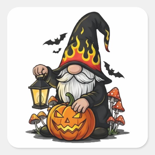 Halloween Gnome Sticker (Voorkant)