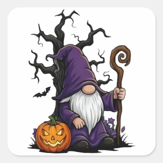 Halloween Gnome Sticker (Voorkant)