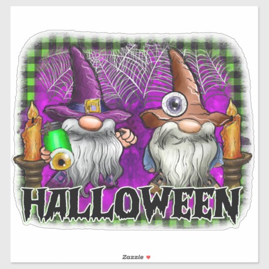 Halloween Gnome  Sticker (Vel)