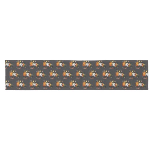 Halloween Gnome Table Runner Korte Tafelloper (Horizontaal)