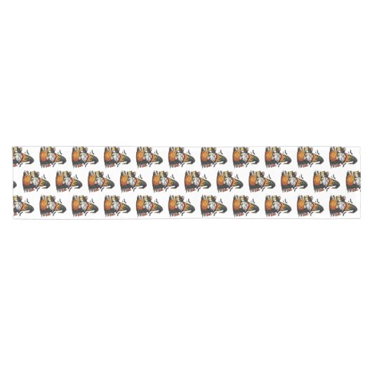 Halloween Gnome Table Runner Korte Tafelloper (Horizontaal)