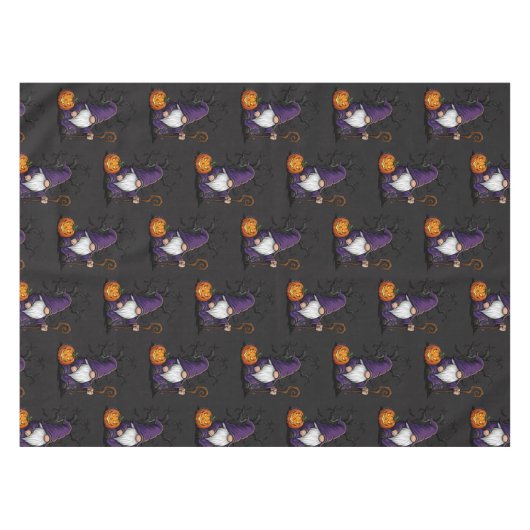 Halloween Gnome Tablecloth Tafelkleed (Voorkant (Horizontaal))