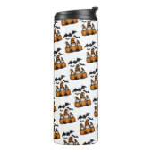 Halloween Gnome Thermal Tumbler Thermosbeker (Gedraaid links)