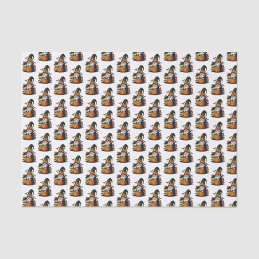 Halloween Gnome Tissue Paper Tissuepapier (Voorkant)