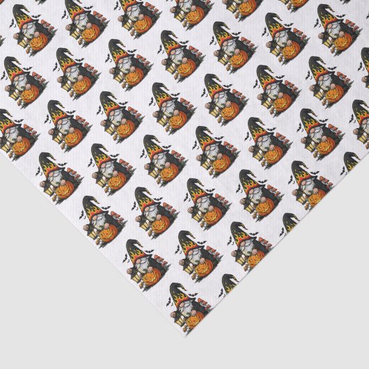 Halloween Gnome Tissue Paper Tissuepapier (Detail)