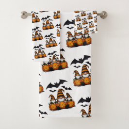 Halloween Gnome Towel Set Bad Handdoek