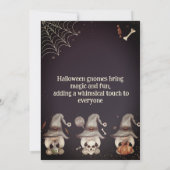 Halloween Gnome Uitnodiging (Achterkant)