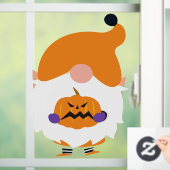 Halloween Gnome Window Cling Raamsticker (Huis)