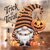 Halloween Gnome Window Cling Raamsticker (Vel 2)