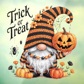 Halloween Gnome Window Cling Raamsticker (Vel 3)