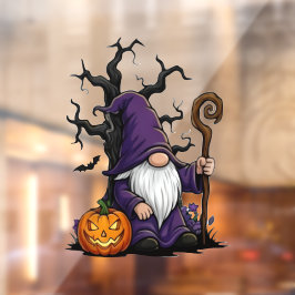Halloween Gnome Window Cling Raamsticker