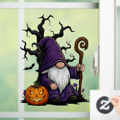 Halloween Gnome Window Cling Raamsticker (Huis)