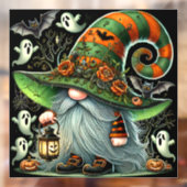 Halloween Gnome Window Cling Raamsticker (Vel 2)