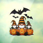 Halloween Gnome Window Cling Raamsticker (Vel 3)