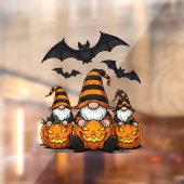 Halloween Gnome Window Cling Raamsticker (Vel 2)
