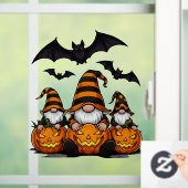 Halloween Gnome Window Cling Raamsticker (Huis)