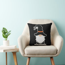 Halloween Gnome Witch White Hair Black Pet Kussen