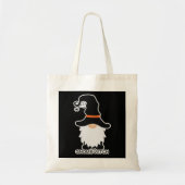Halloween Gnome Witch White Hair Black Pet Tas Ba (Voorkant)