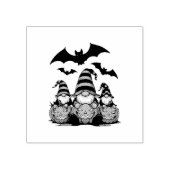 Halloween Gnome Wood Art Stamp Rubberstempel (Afrduk)