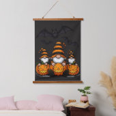 Halloween Gnome Wood Topped Wall Tapestry Hangend Wandkleed (Slaapkamer)