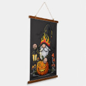 Halloween Gnome Wood Topped Wall Tapestry Hangend Wandkleed (Gebogen)