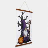 Halloween Gnome Wood Topped Wall Tapestry Hangend Wandkleed (Gebogen)