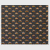 Halloween Gnome Wrapping Paper Cadeaupapier (Vlak)