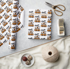 Halloween Gnome Wrapping Paper Cadeaupapier