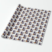 Halloween Gnome Wrapping Paper Cadeaupapier (Uitgerold)
