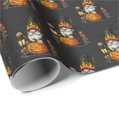 Halloween Gnome Wrapping Paper Cadeaupapier (Rol Hoek)