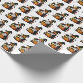 Halloween Gnome Wrapping Paper Cadeaupapier (Hoek)