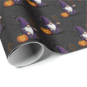 Halloween Gnome Wrapping Paper Cadeaupapier (Rol Hoek)