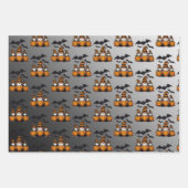 Halloween Gnome Wrapping Paper Flat Sheet Set of 3 (Voorkant 3)