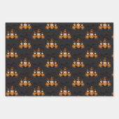 Halloween Gnome Wrapping Paper Flat Sheet Set of 3 (Voorkant 2)