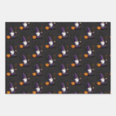 Halloween Gnome Wrapping Paper Flat Sheet Set of 3 (Voorkant 2)