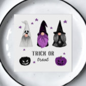Halloween gnomen en pompoen. Trick or treat Servet